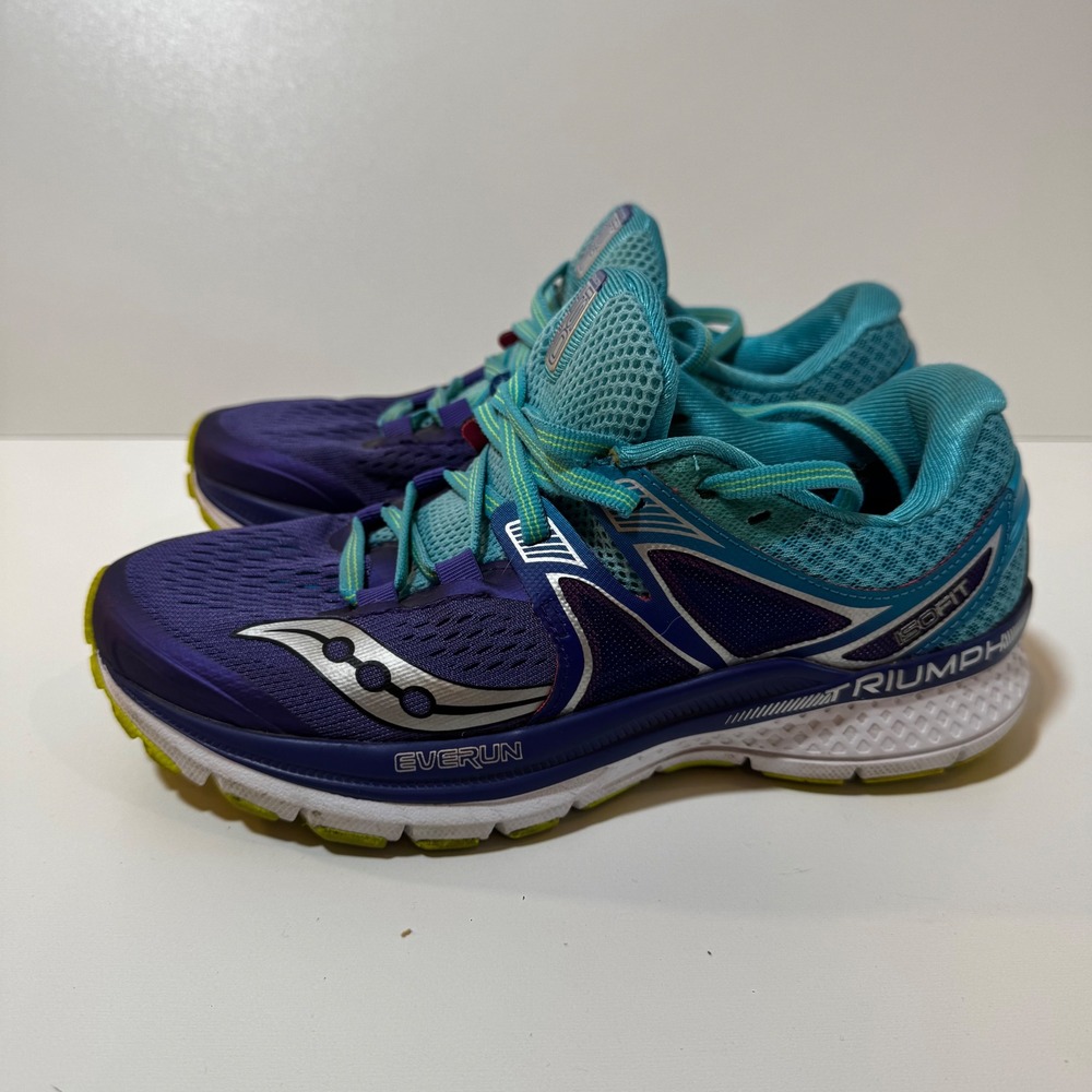Saucony Women’s Triumph Running Shoes - Teal & Purple